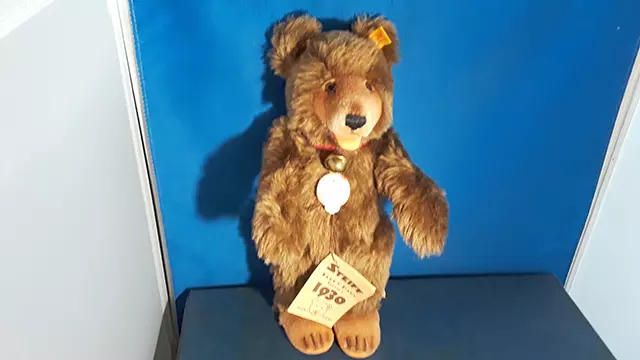 Steiff Teddy Baby Brown - 1930 Replica - Available at The Hunt Valley Teddy Bear Show.