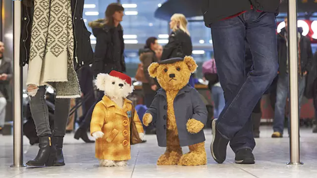 Doris and Edward Teddy Bears - Heathrow Airport